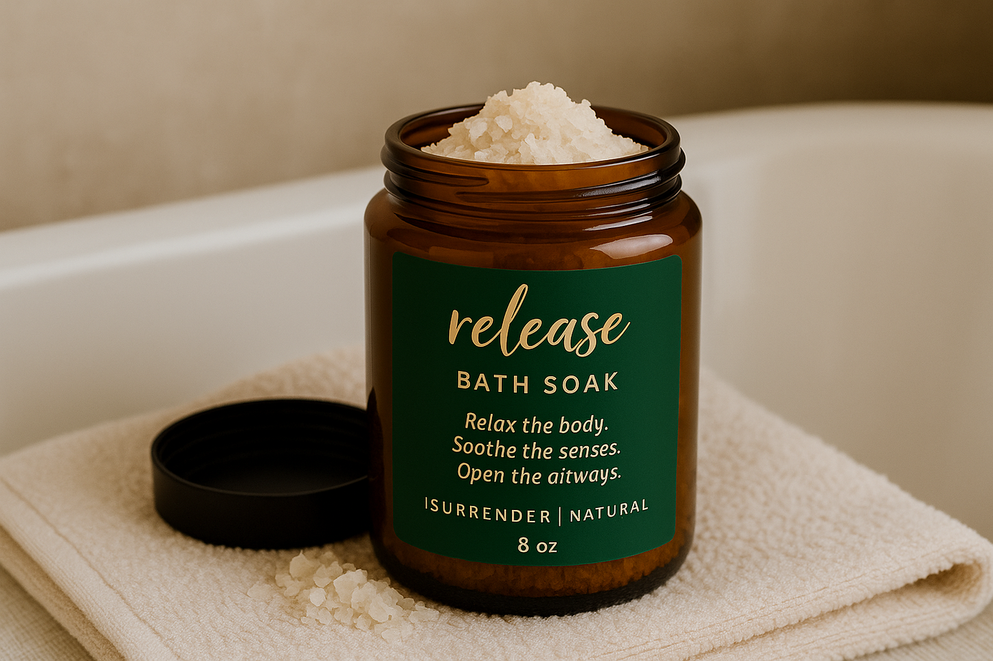 Release Bath Soak — Lemongrass + Eucalyptus Detox Ritual | iSURRENDER | NATURAL