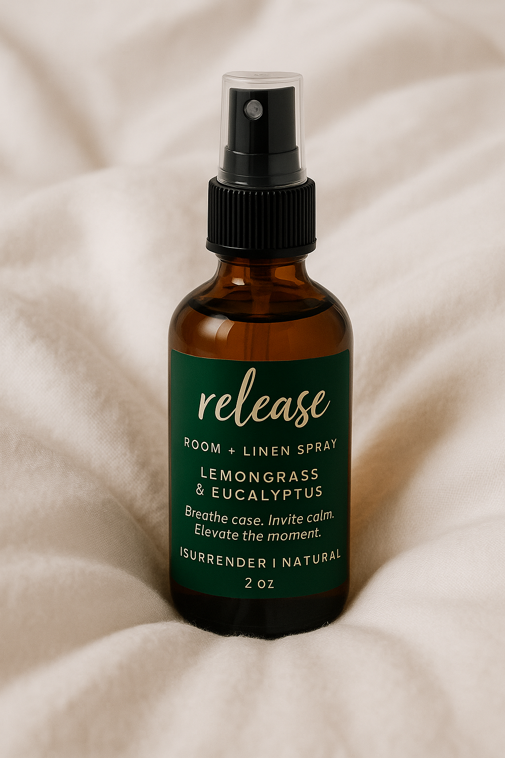 RELEASE – Room + Linen Spray
Lemongrass & Eucalyptus | Small-Batch Botanical Ritual